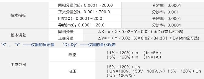 互感器校驗(yàn)儀技術(shù)參數(shù)